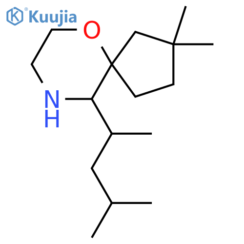 2,2-dimethyl-10-(4-methylpentan-2-yl)-6-oxa-9-azaspiro4.5decane structure