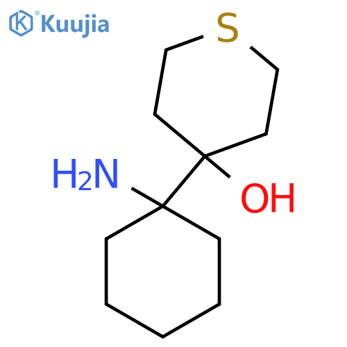 4-(1-Aminocyclohexyl)thian-4-ol structure