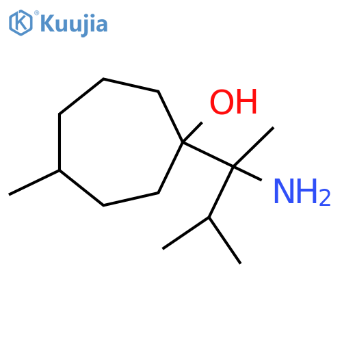 1-(2-Amino-3-methylbutan-2-yl)-4-methylcycloheptan-1-ol structure