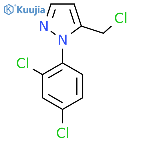 5-(chloromethyl)-1-(2,4-dichlorophenyl)-1H-pyrazole structure