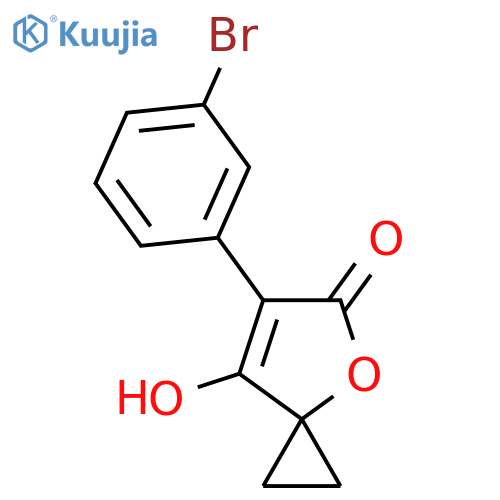 6-(3-bromophenyl)-7-hydroxy-4-oxaspiro2.4hept-6-en-5-one structure