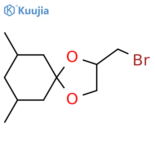 2-(Bromomethyl)-7,9-dimethyl-1,4-dioxaspiro[4.5]decane structure