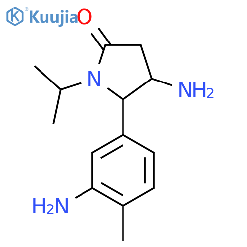 4-amino-5-(3-amino-4-methylphenyl)-1-(propan-2-yl)pyrrolidin-2-one structure