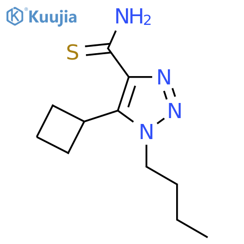 1-butyl-5-cyclobutyl-1H-1,2,3-triazole-4-carbothioamide structure
