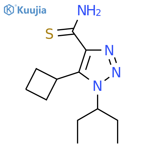 5-cyclobutyl-1-(pentan-3-yl)-1H-1,2,3-triazole-4-carbothioamide structure