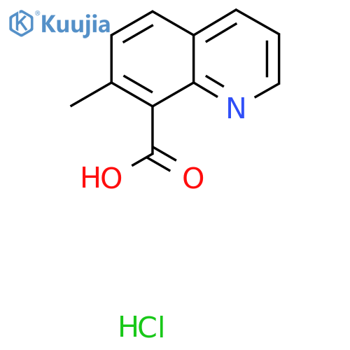 7-methylquinoline-8-carboxylic acid hydrochloride structure