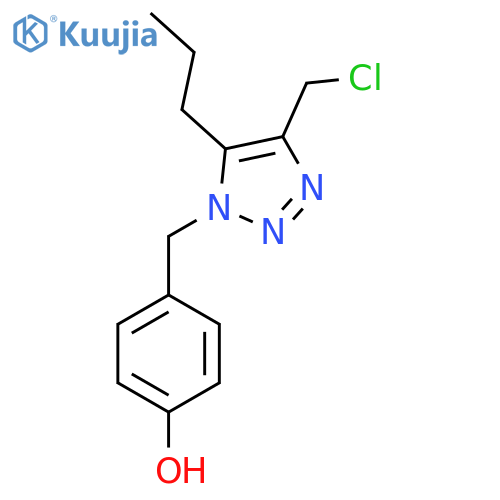4-{4-(chloromethyl)-5-propyl-1H-1,2,3-triazol-1-ylmethyl}phenol structure