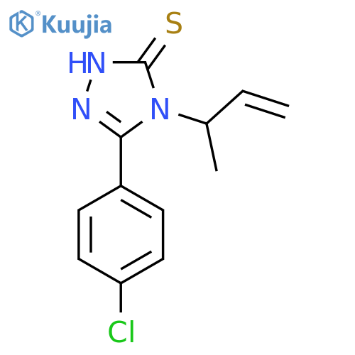 4-(but-3-en-2-yl)-5-(4-chlorophenyl)-4H-1,2,4-triazole-3-thiol structure