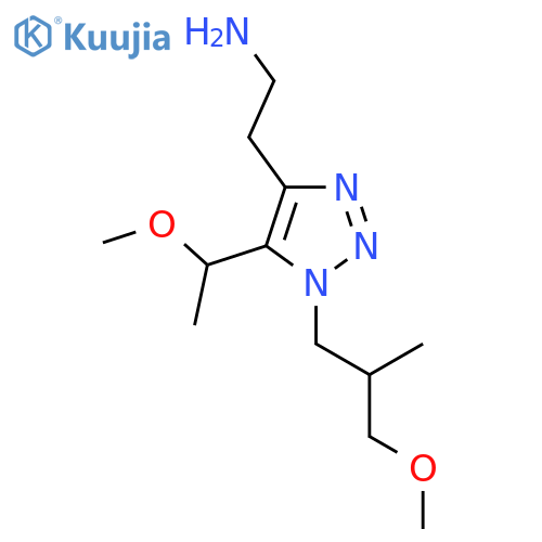 2-1-(3-methoxy-2-methylpropyl)-5-(1-methoxyethyl)-1H-1,2,3-triazol-4-ylethan-1-amine structure