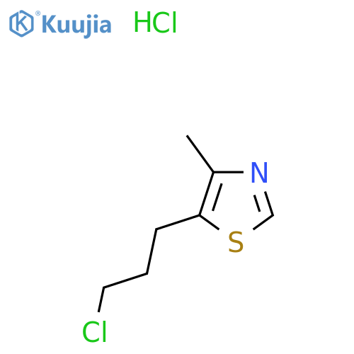 5-(3-chloropropyl)-4-methyl-1,3-thiazole hydrochloride structure