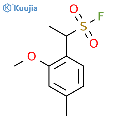 1-(2-methoxy-4-methylphenyl)ethane-1-sulfonyl fluoride structure