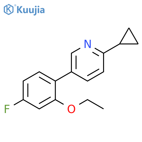2-cyclopropyl-5-(2-ethoxy-4-fluorophenyl)pyridine structure