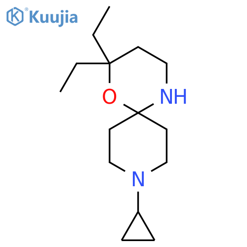 9-cyclopropyl-2,2-diethyl-1-oxa-5,9-diazaspiro5.5undecane structure