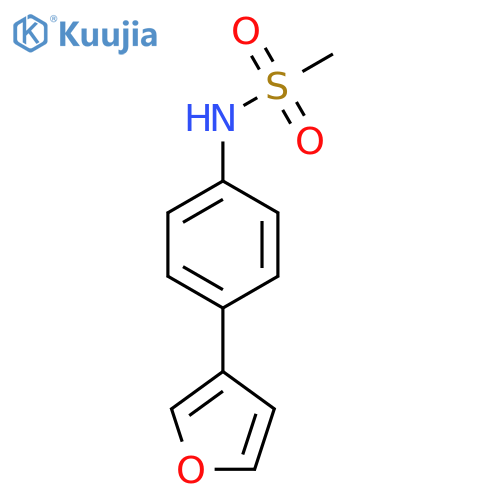 N-4-(furan-3-yl)phenylmethanesulfonamide structure