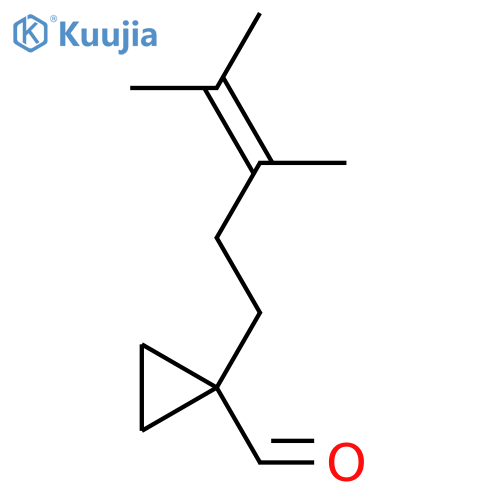 1-(3,4-dimethylpent-3-en-1-yl)cyclopropane-1-carbaldehyde structure