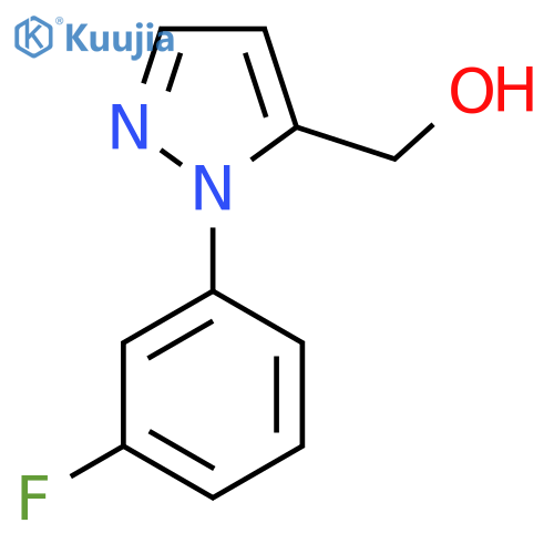 1-(3-fluorophenyl)-1H-pyrazol-5-ylmethanol structure