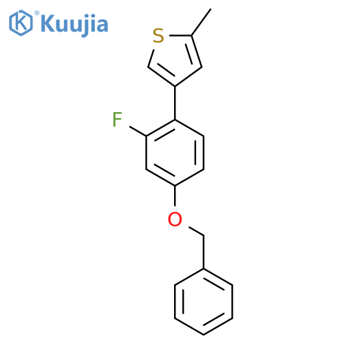 4-4-(benzyloxy)-2-fluorophenyl-2-methylthiophene structure