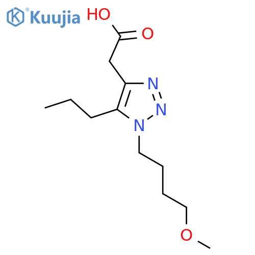 2-1-(4-methoxybutyl)-5-propyl-1H-1,2,3-triazol-4-ylacetic acid structure