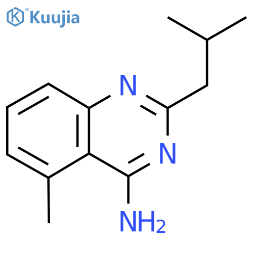 5-Methyl-2-(2-methylpropyl)quinazolin-4-amine structure