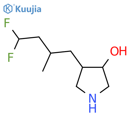 4-(4,4-Difluoro-2-methylbutyl)pyrrolidin-3-ol structure