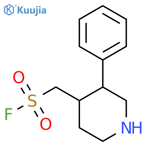 (3-phenylpiperidin-4-yl)methanesulfonyl fluoride structure