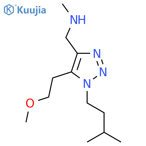 {5-(2-methoxyethyl)-1-(3-methylbutyl)-1H-1,2,3-triazol-4-ylmethyl}(methyl)amine structure