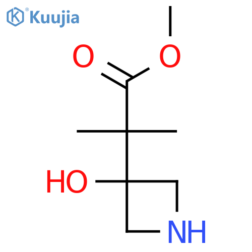 methyl 2-(3-hydroxyazetidin-3-yl)-2-methylpropanoate structure