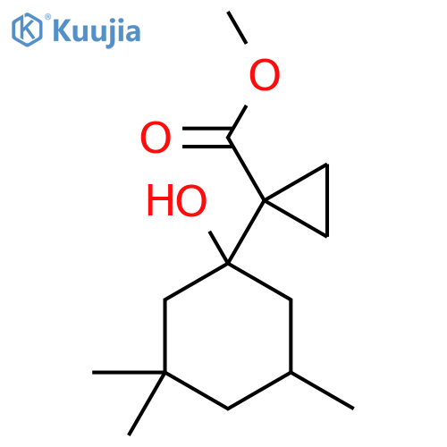 methyl 1-(1-hydroxy-3,3,5-trimethylcyclohexyl)cyclopropane-1-carboxylate structure