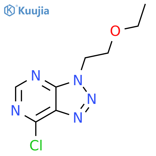 7-chloro-3-(2-ethoxyethyl)-3H-1,2,3triazolo4,5-dpyrimidine structure