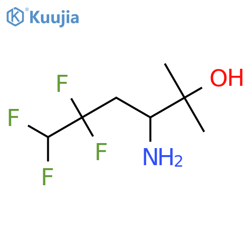 3-amino-5,5,6,6-tetrafluoro-2-methylhexan-2-ol structure