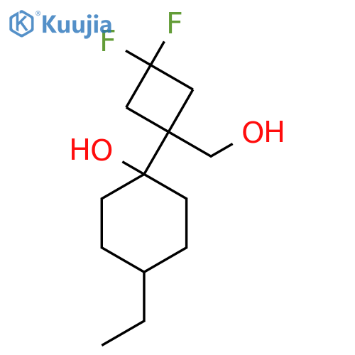 1-3,3-difluoro-1-(hydroxymethyl)cyclobutyl-4-ethylcyclohexan-1-ol structure