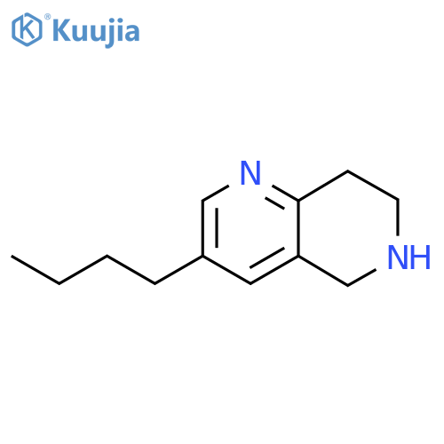3-Butyl-5,6,7,8-tetrahydro-1,6-naphthyridine structure