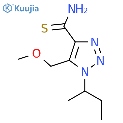 1-(butan-2-yl)-5-(methoxymethyl)-1H-1,2,3-triazole-4-carbothioamide structure
