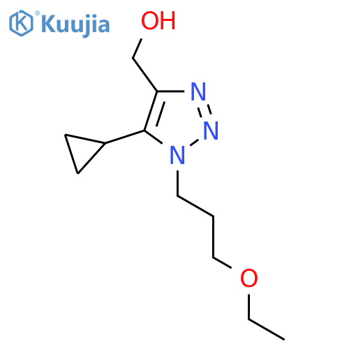 5-cyclopropyl-1-(3-ethoxypropyl)-1H-1,2,3-triazol-4-ylmethanol structure