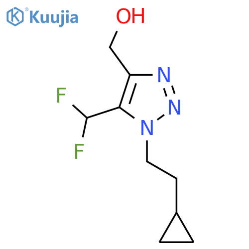 1-(2-cyclopropylethyl)-5-(difluoromethyl)-1H-1,2,3-triazol-4-ylmethanol structure