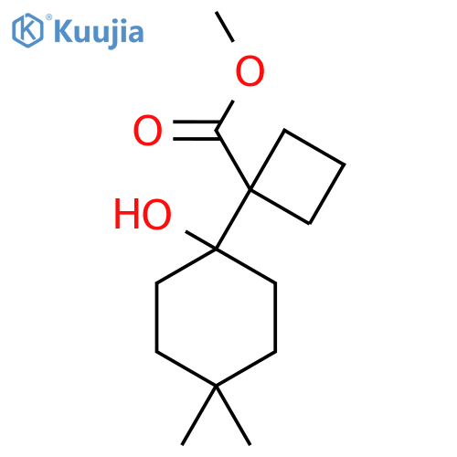 methyl 1-(1-hydroxy-4,4-dimethylcyclohexyl)cyclobutane-1-carboxylate structure