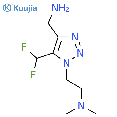 5-(difluoromethyl)-1-2-(dimethylamino)ethyl-1H-1,2,3-triazol-4-ylmethanamine structure