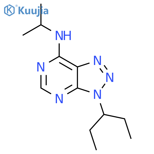 3-(pentan-3-yl)-N-(propan-2-yl)-3H-1,2,3triazolo4,5-dpyrimidin-7-amine structure