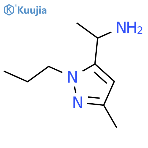 1-(3-methyl-1-propyl-1H-pyrazol-5-yl)ethan-1-amine structure