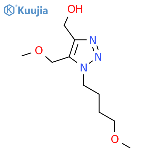 1-(4-methoxybutyl)-5-(methoxymethyl)-1H-1,2,3-triazol-4-ylmethanol structure