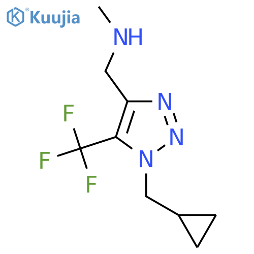 {1-(cyclopropylmethyl)-5-(trifluoromethyl)-1H-1,2,3-triazol-4-ylmethyl}(methyl)amine structure