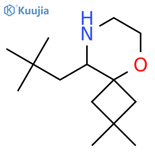 9-(2,2-dimethylpropyl)-2,2-dimethyl-5-oxa-8-azaspiro3.5nonane structure