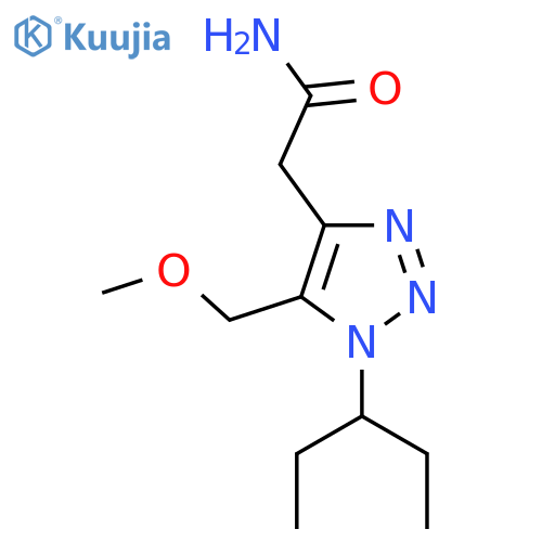 2-5-(methoxymethyl)-1-(pentan-3-yl)-1H-1,2,3-triazol-4-ylacetamide structure