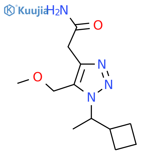 2-1-(1-cyclobutylethyl)-5-(methoxymethyl)-1H-1,2,3-triazol-4-ylacetamide structure