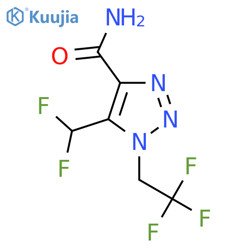 5-(difluoromethyl)-1-(2,2,2-trifluoroethyl)-1H-1,2,3-triazole-4-carboxamide structure