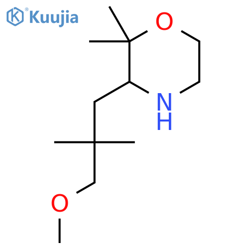 3-(3-Methoxy-2,2-dimethylpropyl)-2,2-dimethylmorpholine structure
