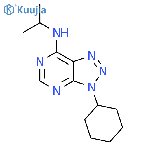 3-cyclohexyl-N-(propan-2-yl)-3H-1,2,3triazolo4,5-dpyrimidin-7-amine structure