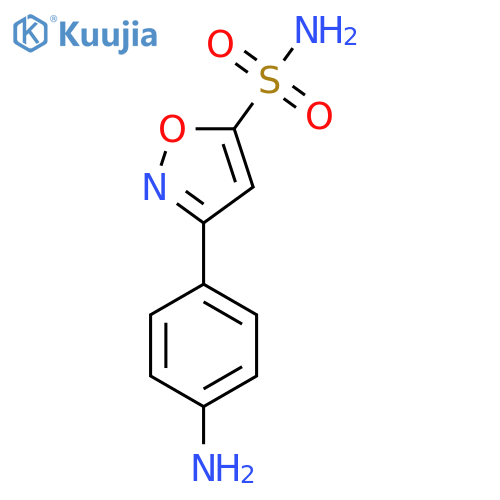 3-(4-Aminophenyl)-1,2-oxazole-5-sulfonamide structure