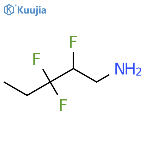 2,3,3-trifluoropentan-1-amine structure