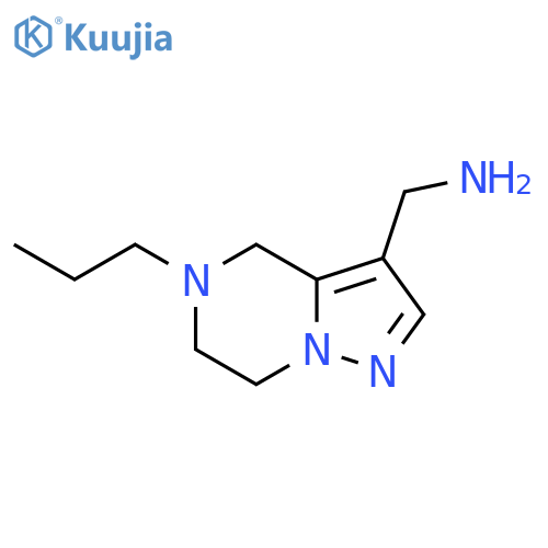 {5-propyl-4H,5H,6H,7H-pyrazolo1,5-apyrazin-3-yl}methanamine structure